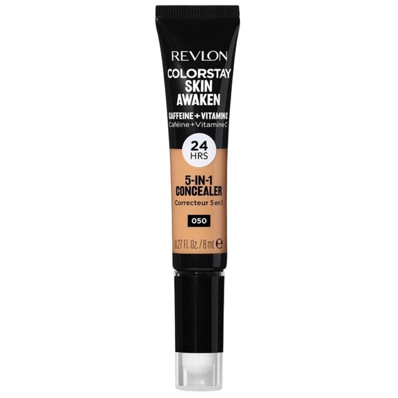 3/$10 Revlon 050 Medium Deep Color Stay Skin Awaken 5 in 1 Concealer - Picture 1 of 4